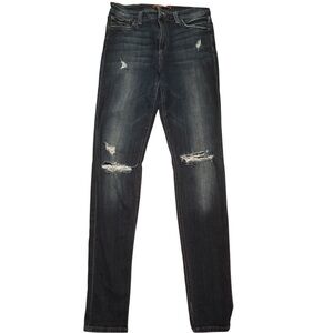 Joe's Jeans Dark Blue Skinny Fit Distressed Denim